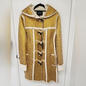 Lanvin Gold Coat - wool with hood
